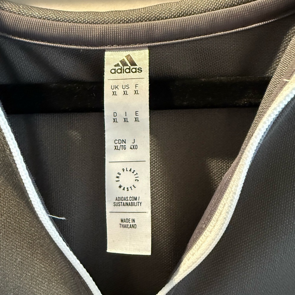 Adidas Gray Quarter Zip Top - Picture 3 of 4